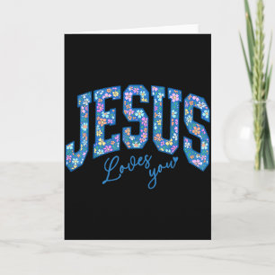 Jesus älskar dig, Bibeln Gud Tro Kyrka Kristna Kort