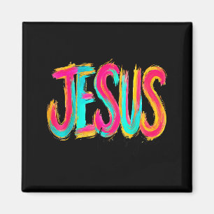 Jesus älskar dig Bibelvers kristna män kvinnor Magnet