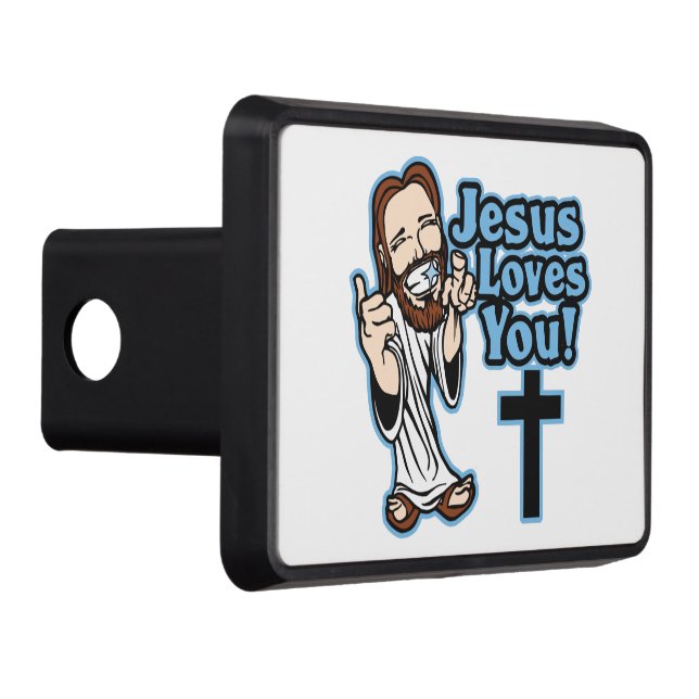 Jesus älskar dig dragkroksskydd (Höger)