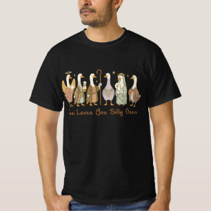 Jesus älskar dig dumma gås ,Kristen dumma gås T Shirt