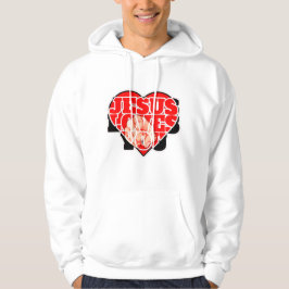 Jesus älskar dig-Inspirerande kristen tro Hoodie