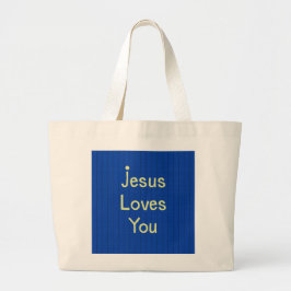 Jesus älskar dig Jumbo-taska Jumbo Tygkasse