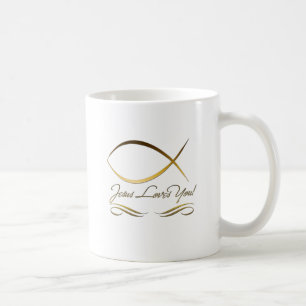 Jesus älskar dig kaffemugg