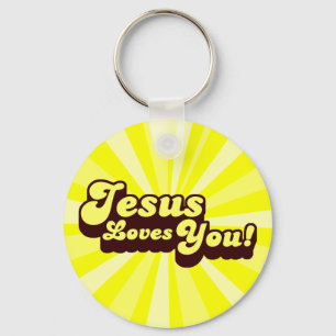 Jesus älskar dig Keychain Nyckelring