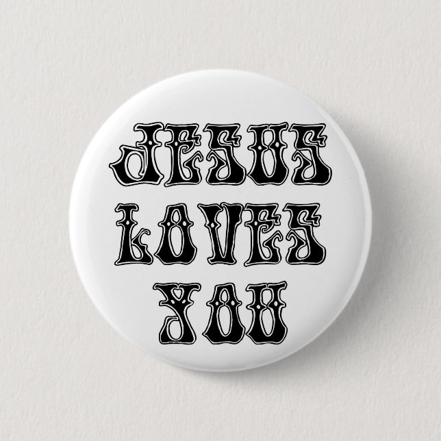Jesus älskar DIG Knapp (Framsida)