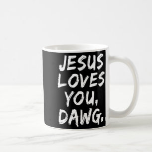 Jesus älskar dig kompis kristen troende tro gud kaffemugg