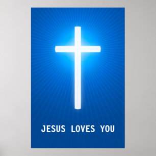 JESUS ÄLSKAR DIG - kristen Poster