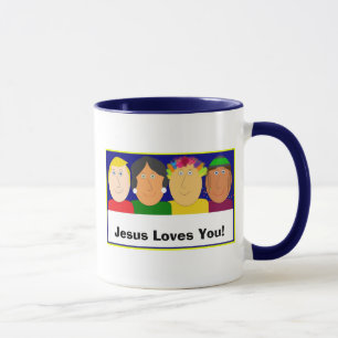 Jesus älskar dig! mugg