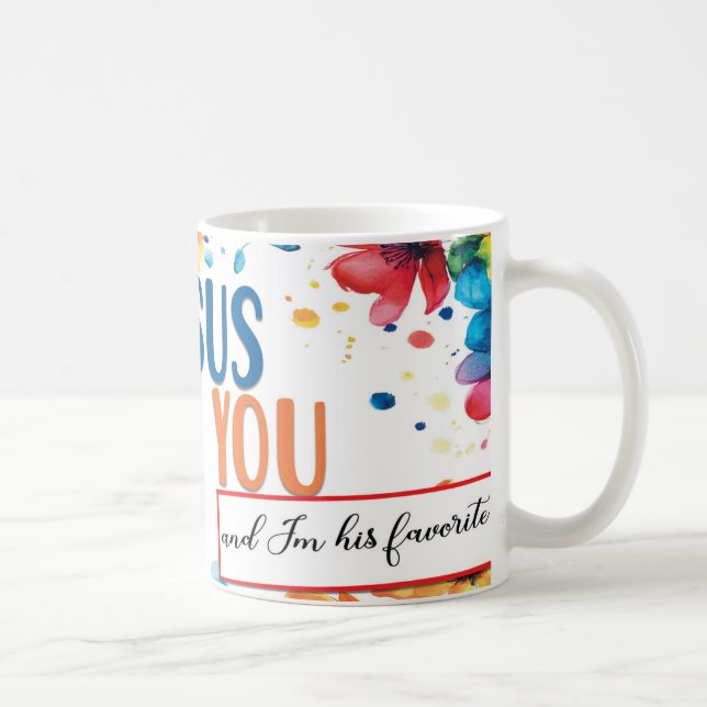 Jesus älskar dig-mugg kaffemugg (Höger)