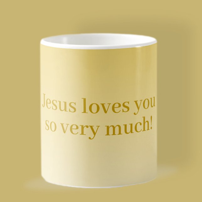 Jesus älskar dig så mycket! kaffemugg (Skapare uppladdad)