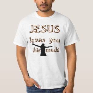 Jesus älskar dig som är denna mycket t shirt
