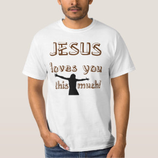 Jesus älskar dig som är denna mycket t shirt