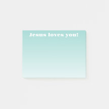 Jesus älskar dig! | teal ombre