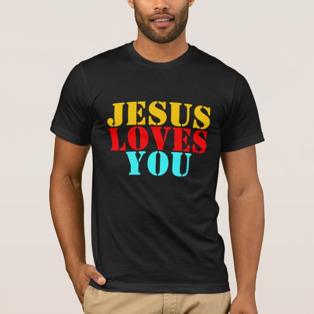 JESUS ÄLSKAR DIG TEE SHIRT (Framsida)