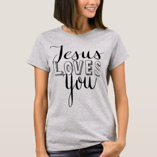 Jesus älskar dig tshirten t shirt
