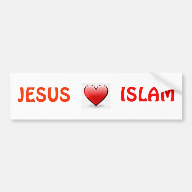 JESUS ÄLSKAR ISLAM BILDEKAL (Framsidan)