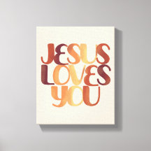 Jesus älskar kristen typografisk design