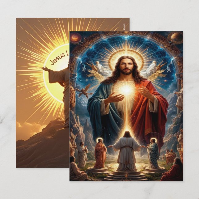 Jesus älskar mig 2025 Högtid Tro 2026 Helg Vykort (Fram/baksida)