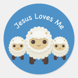 Jesus älskar mig den arga klistermärken för