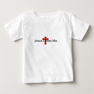 Jesus älskar mig den begynna T-skjortan Tee Shirt