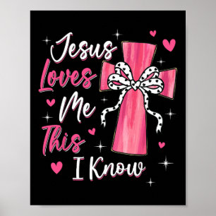 Jesus älskar mig, det vet jag, Gud religiös kriste Poster