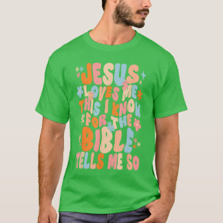Jesus älskar mig, det vet jag, tro, kristen, glad  t shirt