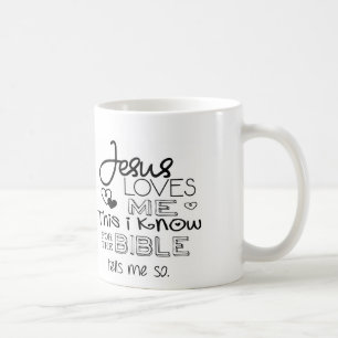 Jesus älskar mig detta som jag vet kaffemugg