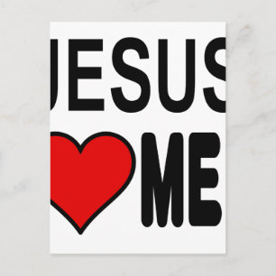 Jesus älskar mig Jesus presenter Vykort