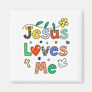 Jesus älskar mig magnet