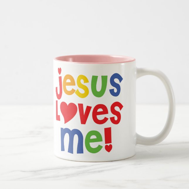 Jesus älskar mig! mugg (Höger)