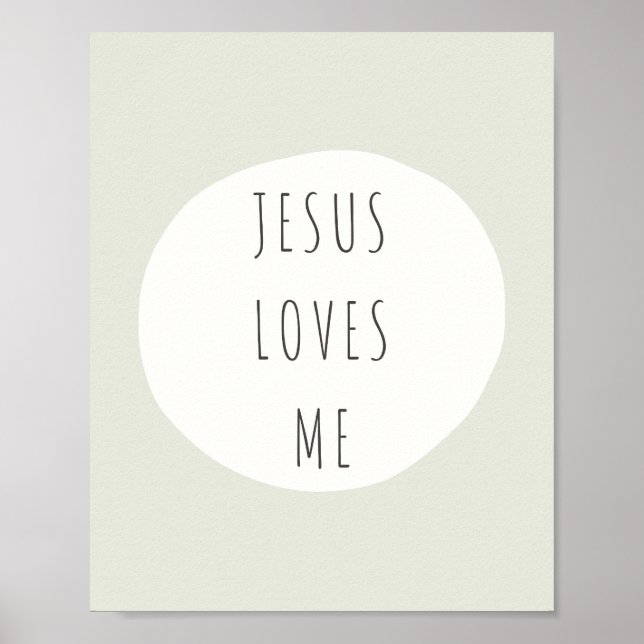 Jesus älskar mig. Poster & Tryck (Framsidan)