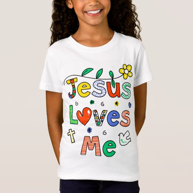 Jesus älskar mig t shirt (Framsida)