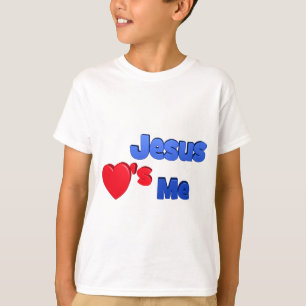 Jesus älskar mig unge T-tröja T-shirt