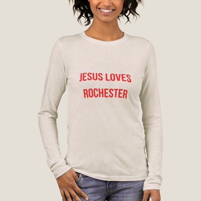 Jesus älskar Rochester T Shirt (Framsida)