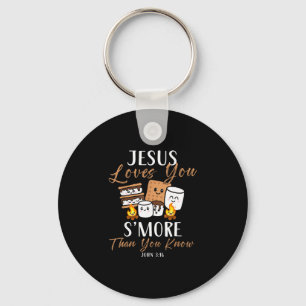 Jesus älskar s'more kristen kyrka husvagn camping nyckelring