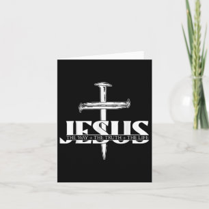 Jesus älskare kristen tro religion spik kors kort