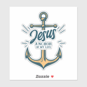 Jesus Anchor i mitt liv Klistermärken