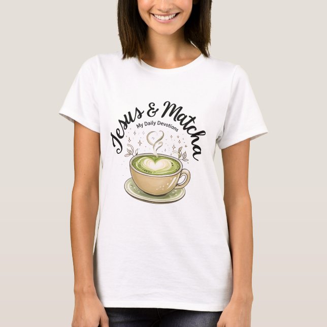 Jesus and Matcha T-Shirt (Framsida)