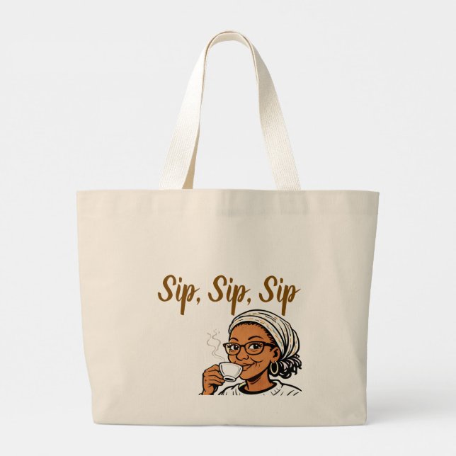 Jesus and My Tea Jumbo Tygkasse (Baksida)