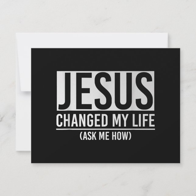Jesus ändrade mitt liv och frågade mig hur Jesus Spara Datumet (Framsida)