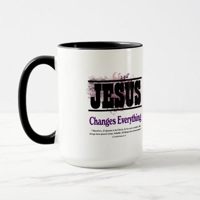 Jesus ändrar allt mugg (Vänster)