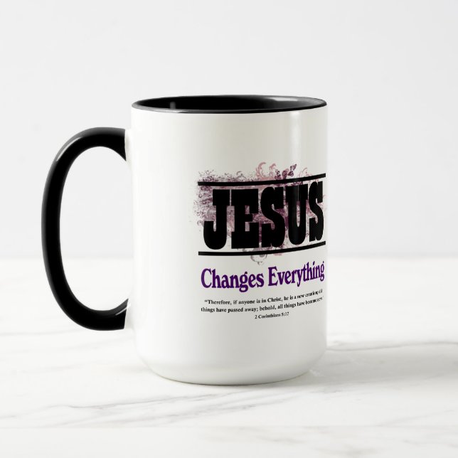 Jesus ändrar allt mugg (Vänster)