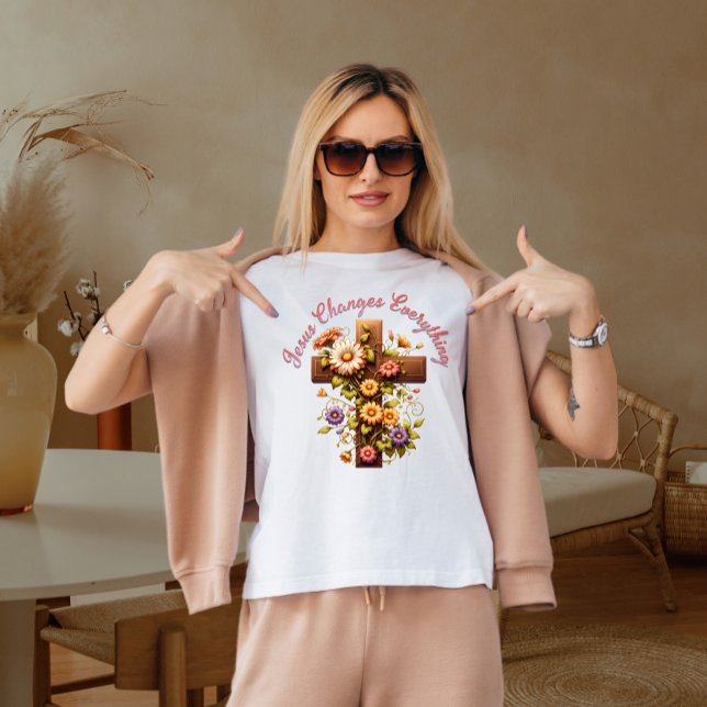 Jesus ändrar allt t shirt (Skapare uppladdad)