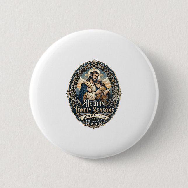 Jesus Änka Änkling Uppmuntran Vintage Tröja Ch Knapp (Framsida)