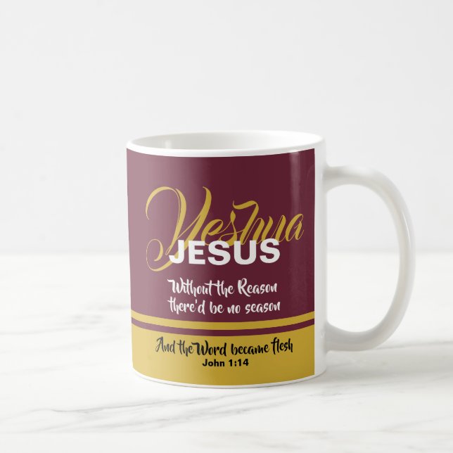 JESUS ANLEDNING SEASON-jul Kaffemugg (Höger)