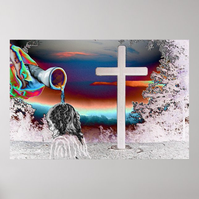 Jesus Anointing Wall Poster konst (Framsidan)