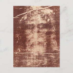 Jesus Ansikte nära Turins Shroud Vykort