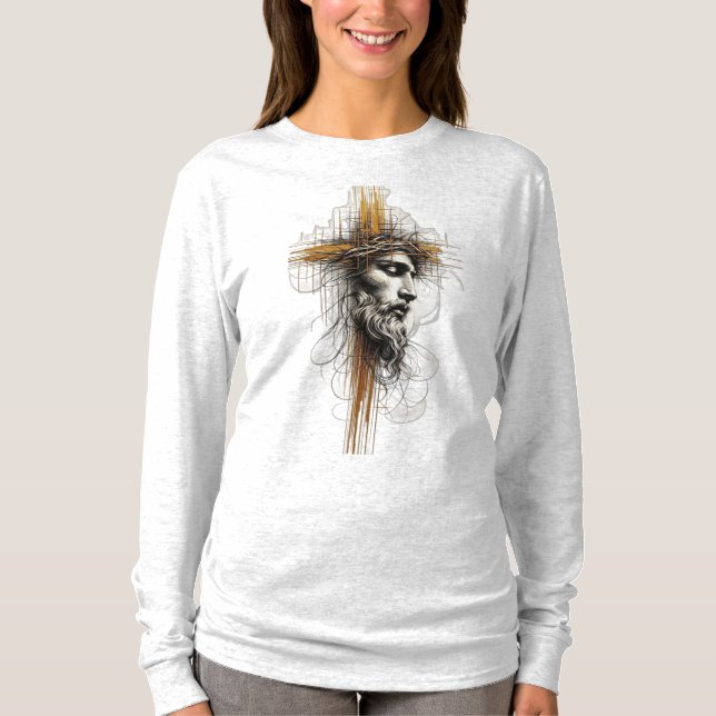 Jesus Ansikte T Shirt (Framsida)