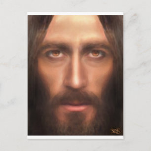 Jesus ansikte vykort