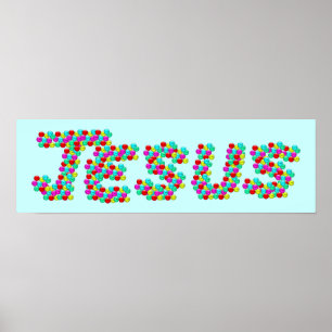JESUS - ansikten Poster